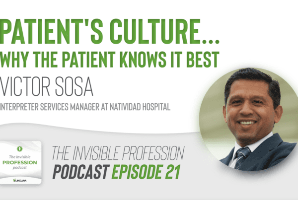 text of patients culture why the patient knows best with photo of victor sosa