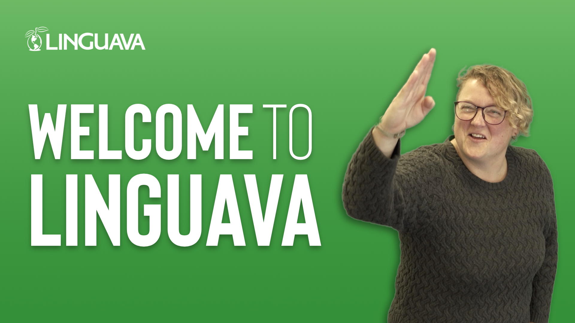 welcome to linguava text - thumbnail for interpretation and translation services described in ASL